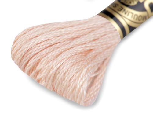 Vyšívací příze DMC Mouliné Spécial Cotton, barva 3774 Banana Crepe