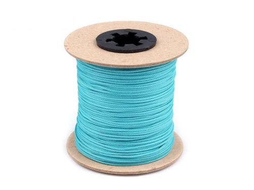 Oděvní šňůra PES Ø1,5 mm, barva 5305 tyrkys sv.