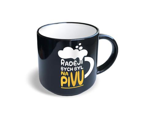 Nekupto Vtipný hrnek Raději bych byl na pivu