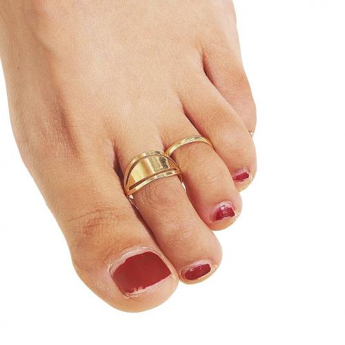 Gold second dvoudílná sada zlatých prstýnků na nohu
