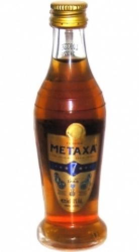 Metaxa 7* 40% 50ml miniatura etik2
